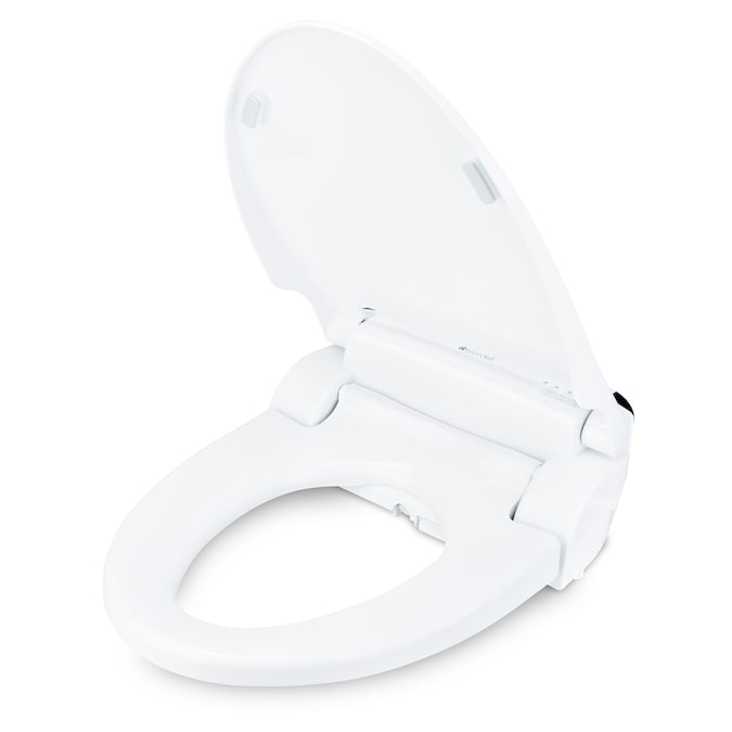 Brondell DS 725 Advanced Bidet Seat Plastic White Round Soft Close Heated Bidet Toilet Seat