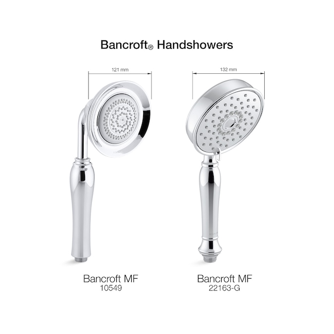 ER Bancroft Vibrant Brushed Nickel Handheld Shower Head 2.5-GPM (9.5-LPM) - Image 3