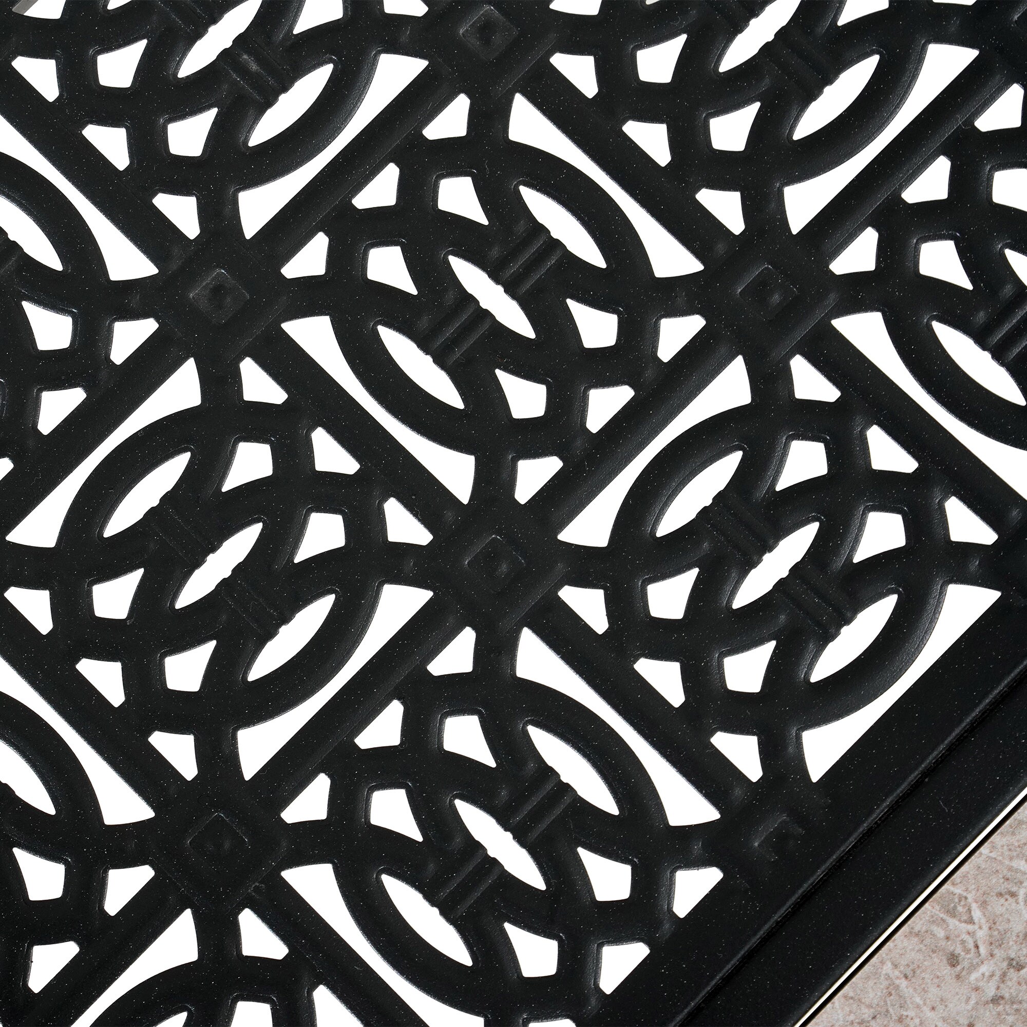 Thomas Lake Rectangle Outdoor Dining Table 39-in W x 67-in L with Umbrella Hole - Image 13