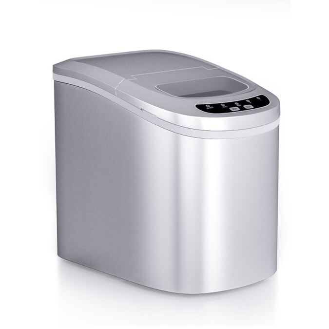 Mondawe 26.5-lb Ice Per day Freestanding Bullet Ice Maker (Silver)