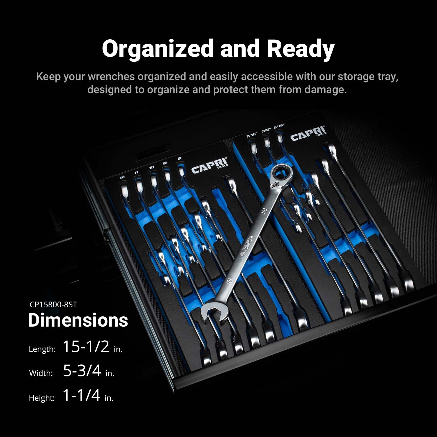 8 -Piece Set Standard (SAE) Ratchet Wrench - Image 8