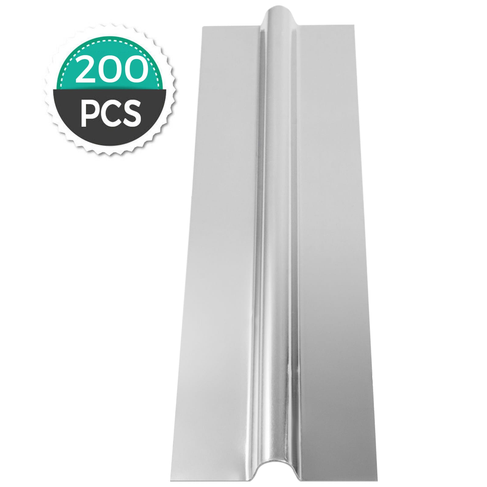 200 pcs 2ft Aluminum PEX Heat Transfer Plates. 1/2 Inch Radiant Heat Plates for PEX Tubing. Designed for Efficient Heating Systems. Durable Aluminum Construction