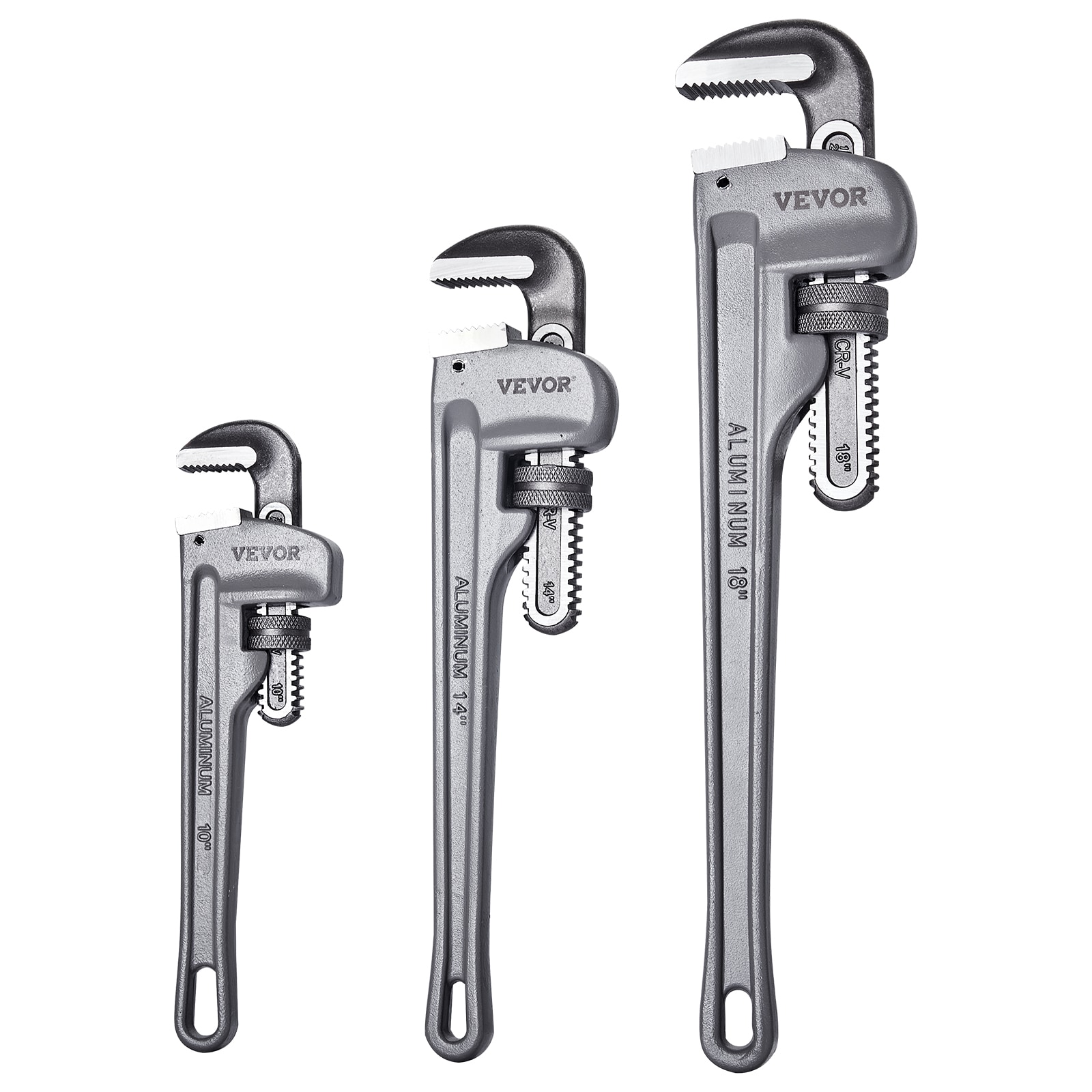 3 -Piece 48-in Steel Pipe Wrench Set