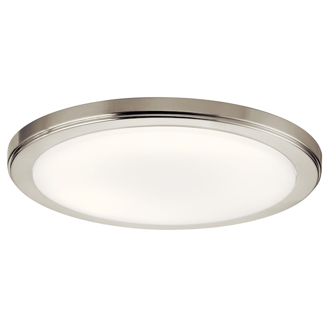 Kichler Zeo 1-Light Brushed Nickel LED Flush Mount Light ENERGY STAR