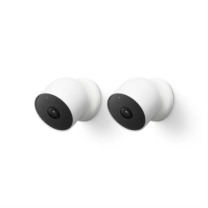 Google Nest Cam - Battery-Powered Wireless Indoor and Outdoor Smart Home Security Camera - 2 Pack