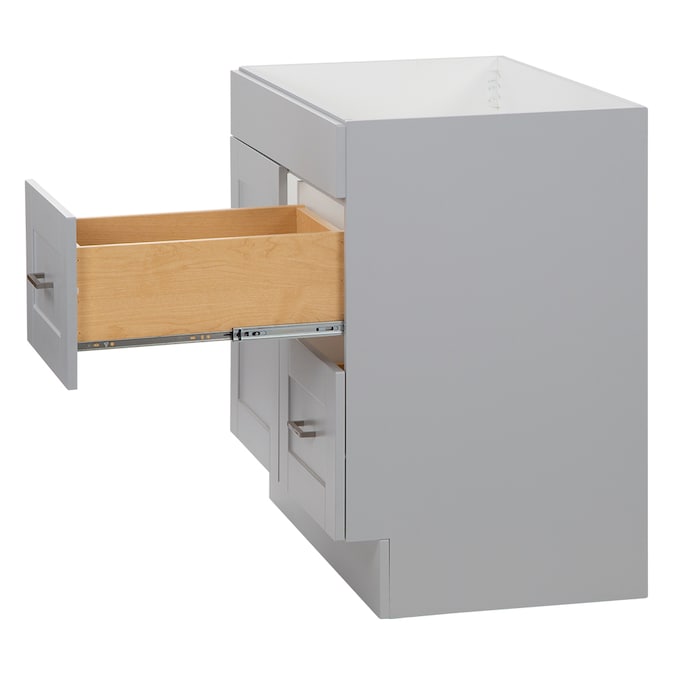 Project Source 36-in Gray Bathroom Vanity Base Cabinet without Top - Image 9