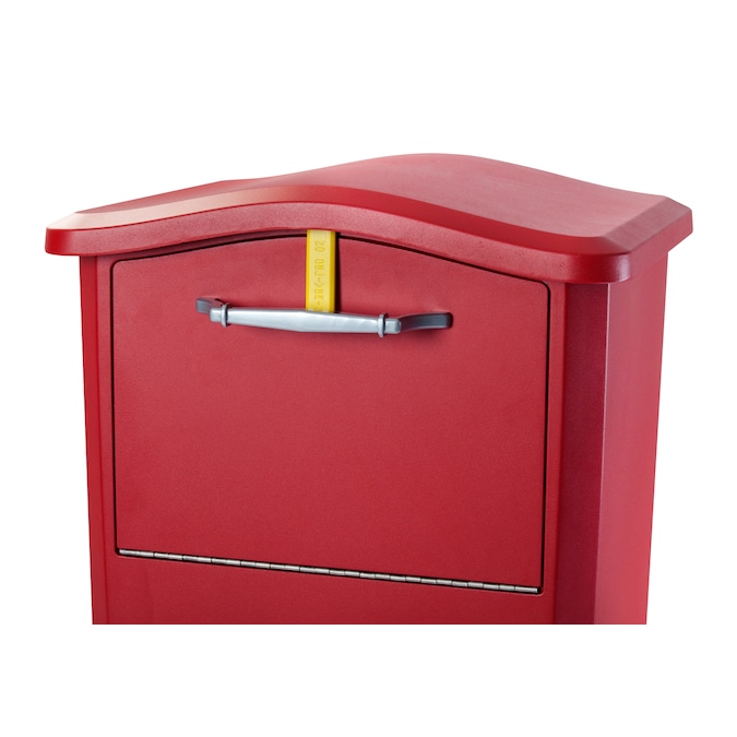 Architectural Mailboxes Ground Mount Red Metal Extra Large Lockable Mailbox - Image 5