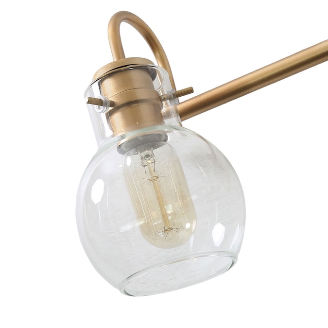 LNC Pursuit 22-in 3-Light Matte Gold LED Modern/Contemporary Vanity Light Bar - Image 10