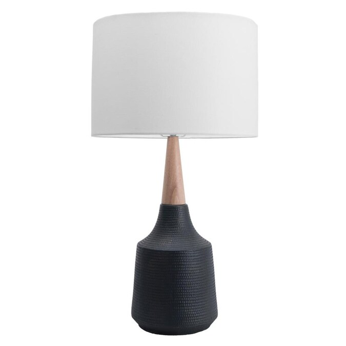 nuLOOM 28-in Light Taupe On/Off Switch Table Lamp with Linen Shade