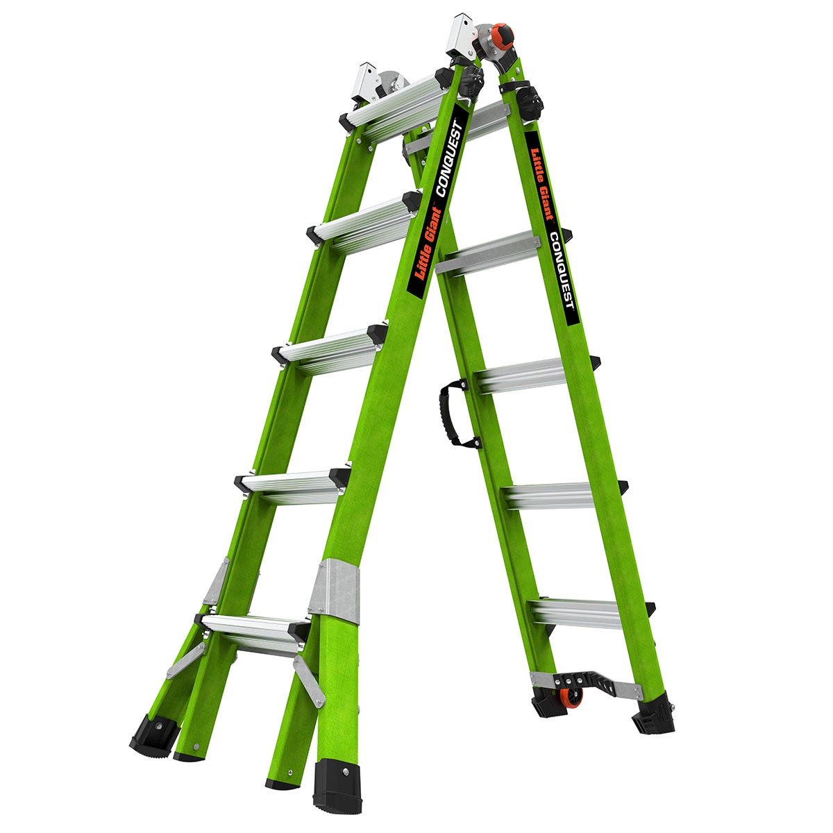 Conquest 22-Feet Reach Type 1A - 300 lbs. Load Capacity Telescoping Multi-Position Ladder