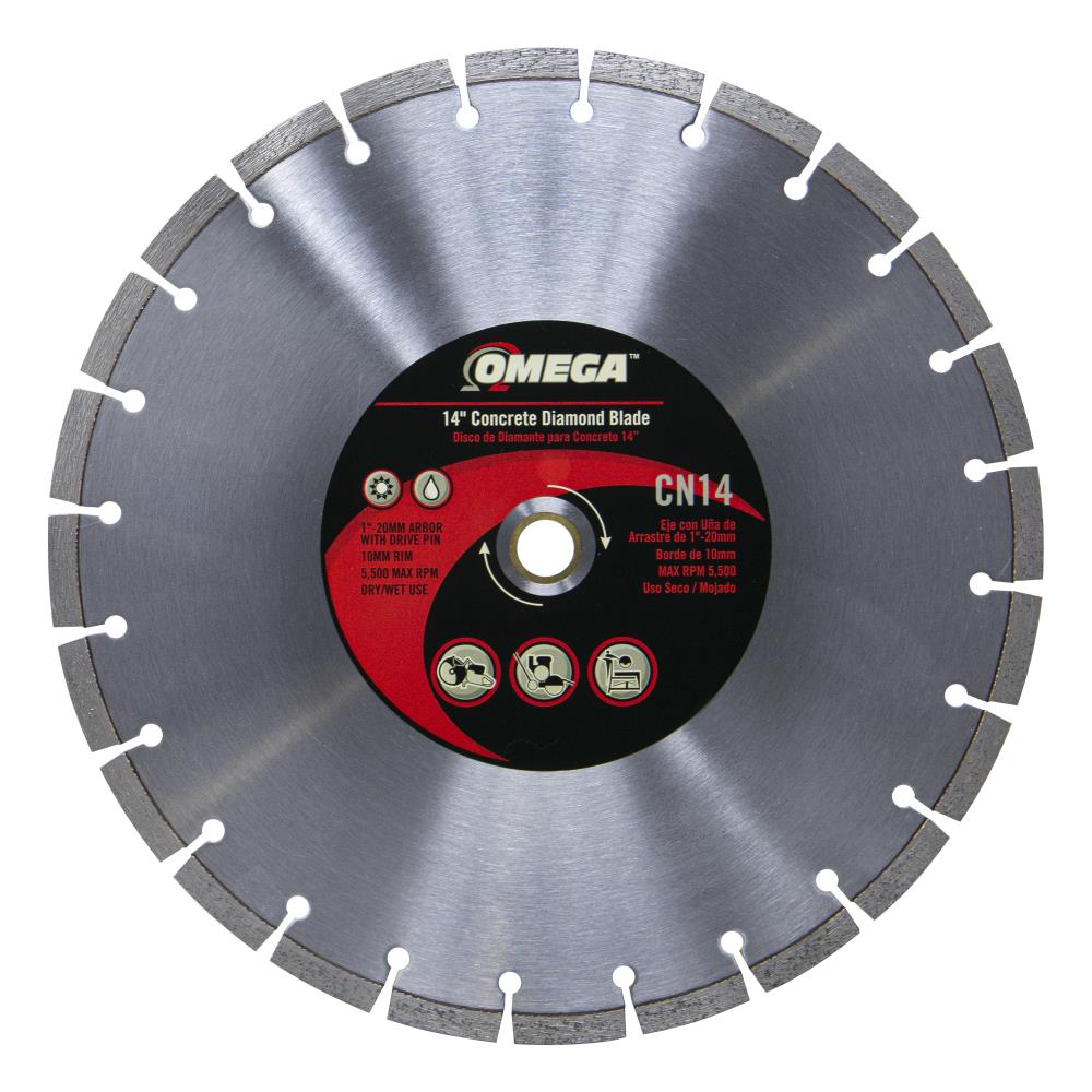 14" Concrete Blade 14-in Wet Segmented Rim Diamond Saw Blade
