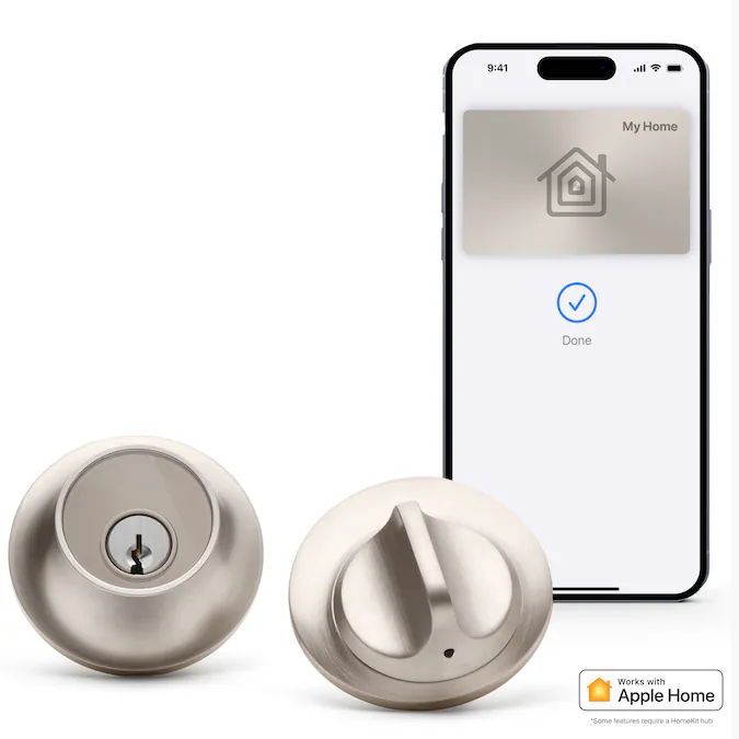 Level Lock+ Smart Lock Satin Nickel Smart Lock Electronic Deadbolt Bluetooth No Keypad