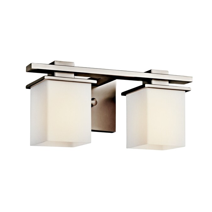 Kichler Tully 15-in 2-Light Antique Pewter Modern/Contemporary Vanity Light