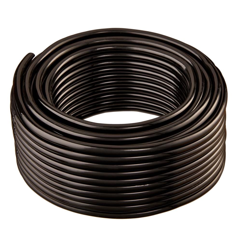 1-in ID x 100-ft Vinyl Black Black vinyl tubing