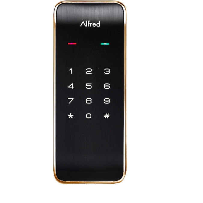 Alfred DB2 Gold Smart Lock Electronic Deadbolt Bluetooth Touchscreen Keypad