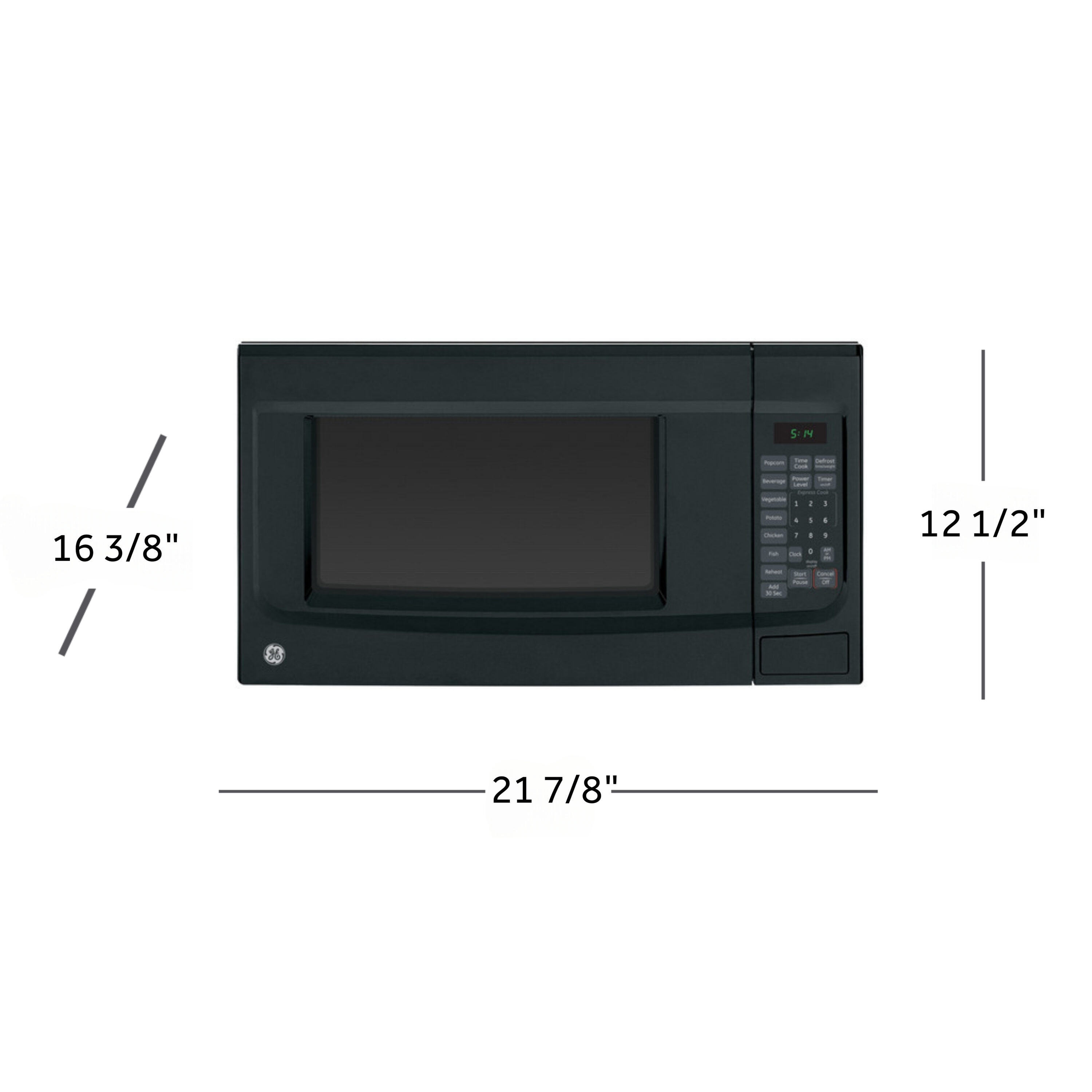 1.4-cu ft Medium 1100 -Watt Sensor Cooking Controls Countertop Microwave ( Black ) - Image 12