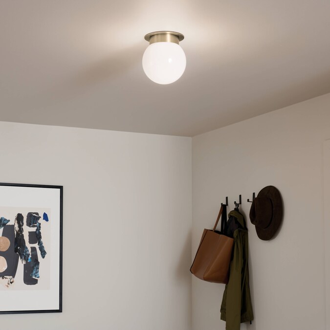Kichler Albers 1-Light Gold Flush Mount Light - Image 5