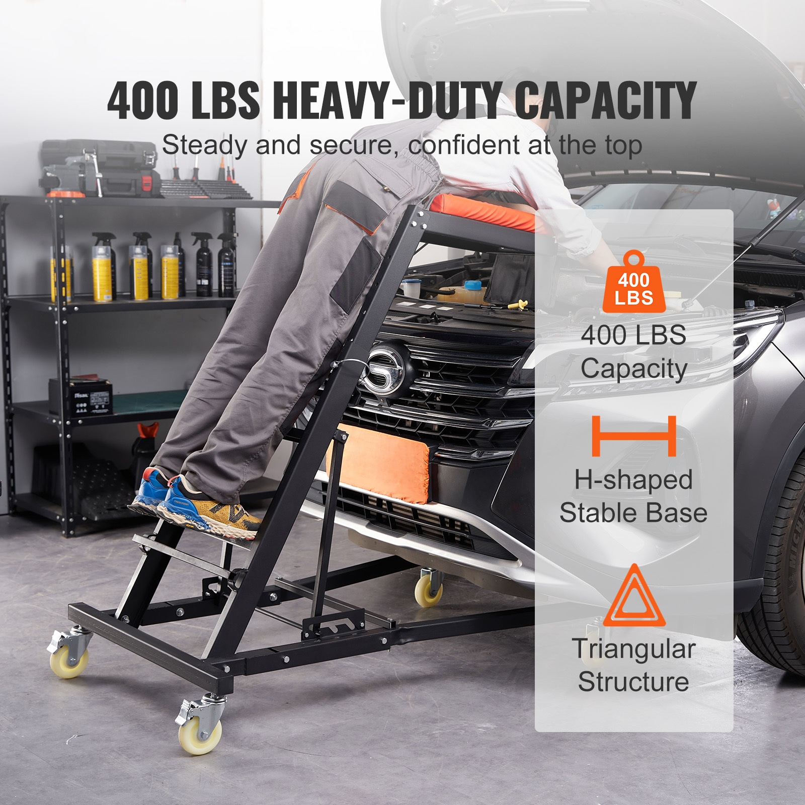 79-in x 30.9-in Creeper - Image 3