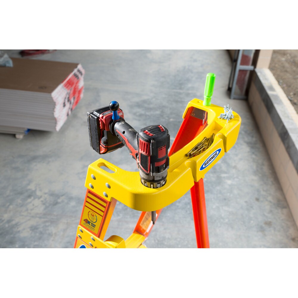 PD6200 3-ft ( 9-ft Reach Height ) Fiberglass Type 1A - 300 lbs. Load Capacity Platform ladder - Image 8