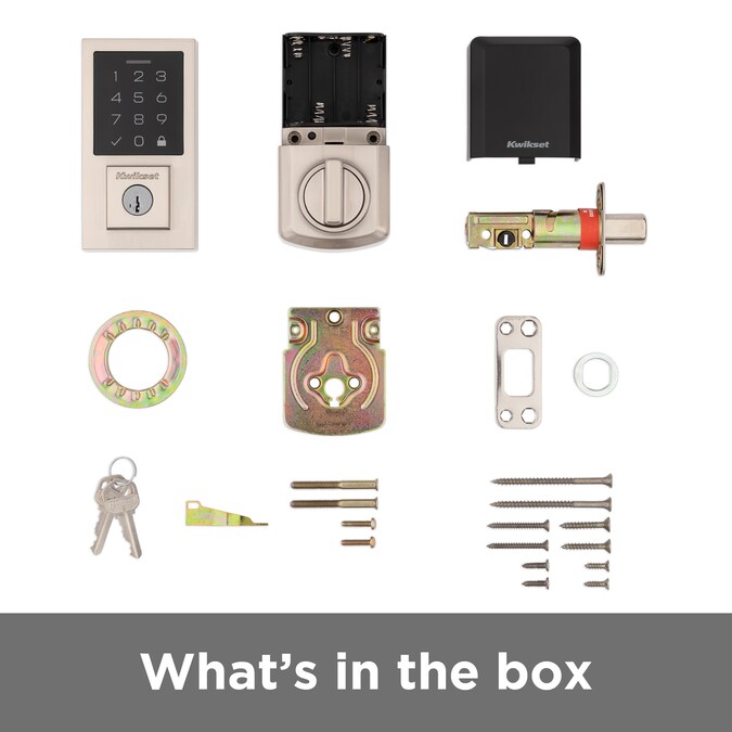 Kwikset Touchpad 270 SmartCode Contemporary Satin Nickel Electronic Deadbolt Smartkey with Keypad - Image 5