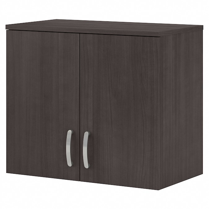 Bush Business Furniture Universal Storage 28.3464-in W x 24.1732-in H Wood Composite Storm Gray Wall-mount Utility Storage Cabinet
