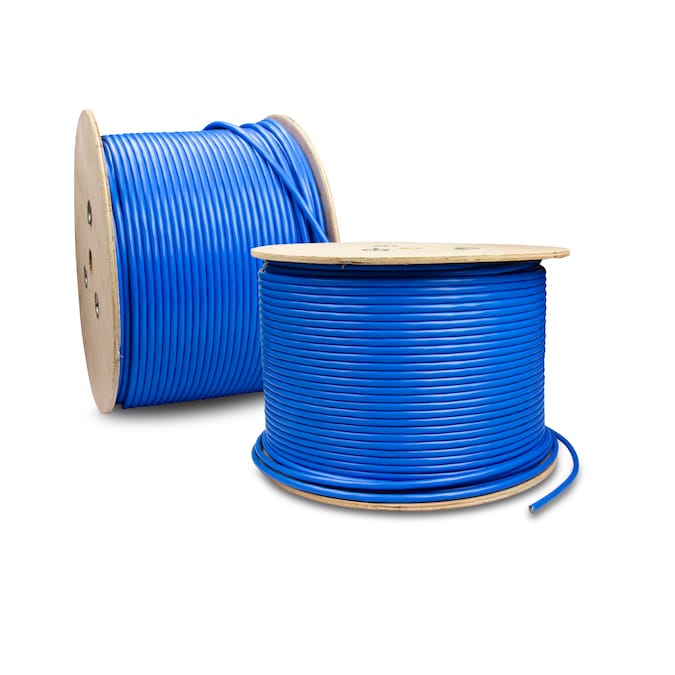 TRIPLETT 1000-ft 23 Cat 6A 4 Communications Multipurpose Blue Data Cable Reel - Image 2