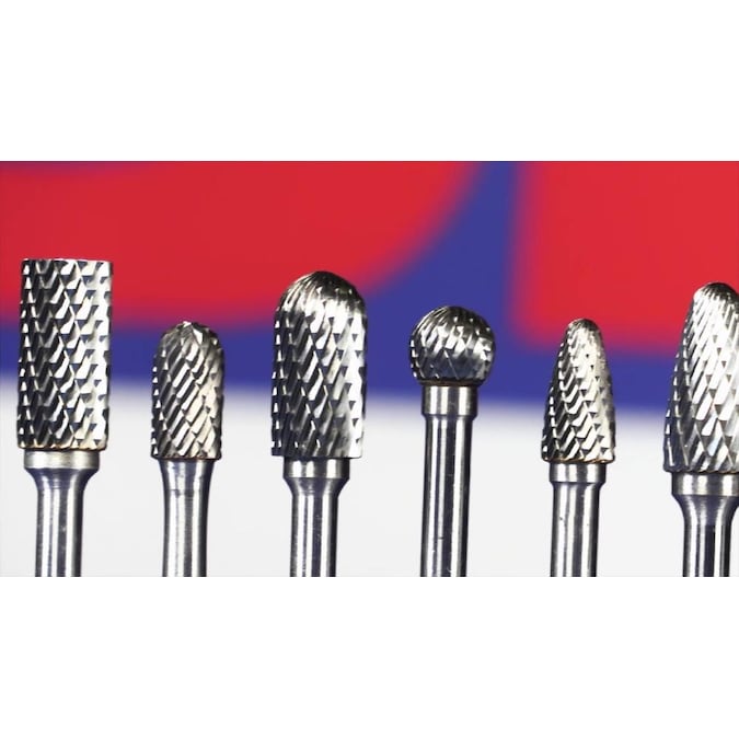 Drill America 28-Piece Tungsten Carbide Set Cutting Bur Accessory Kit - Image 2