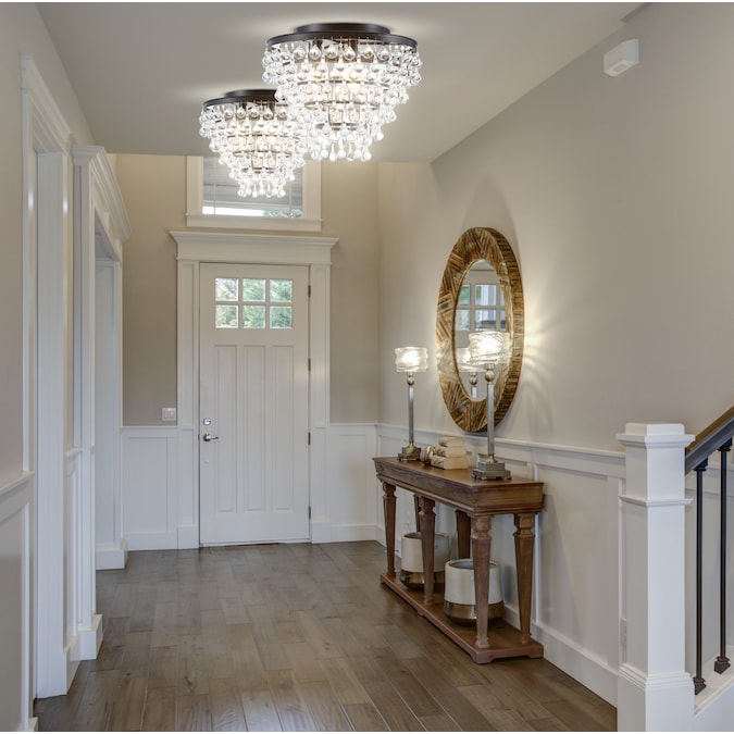 JONATHAN Y Toronto Modern/contemporary Transitional 3-Light Oil-Rubbed Bronze LED Flush Mount Light - Image 2