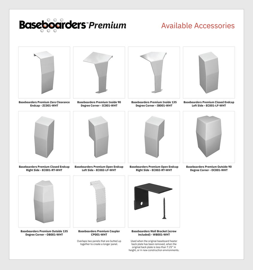 Premium 3-ft Hydronic Slip-on Baseboard Heater Cover - Image 6
