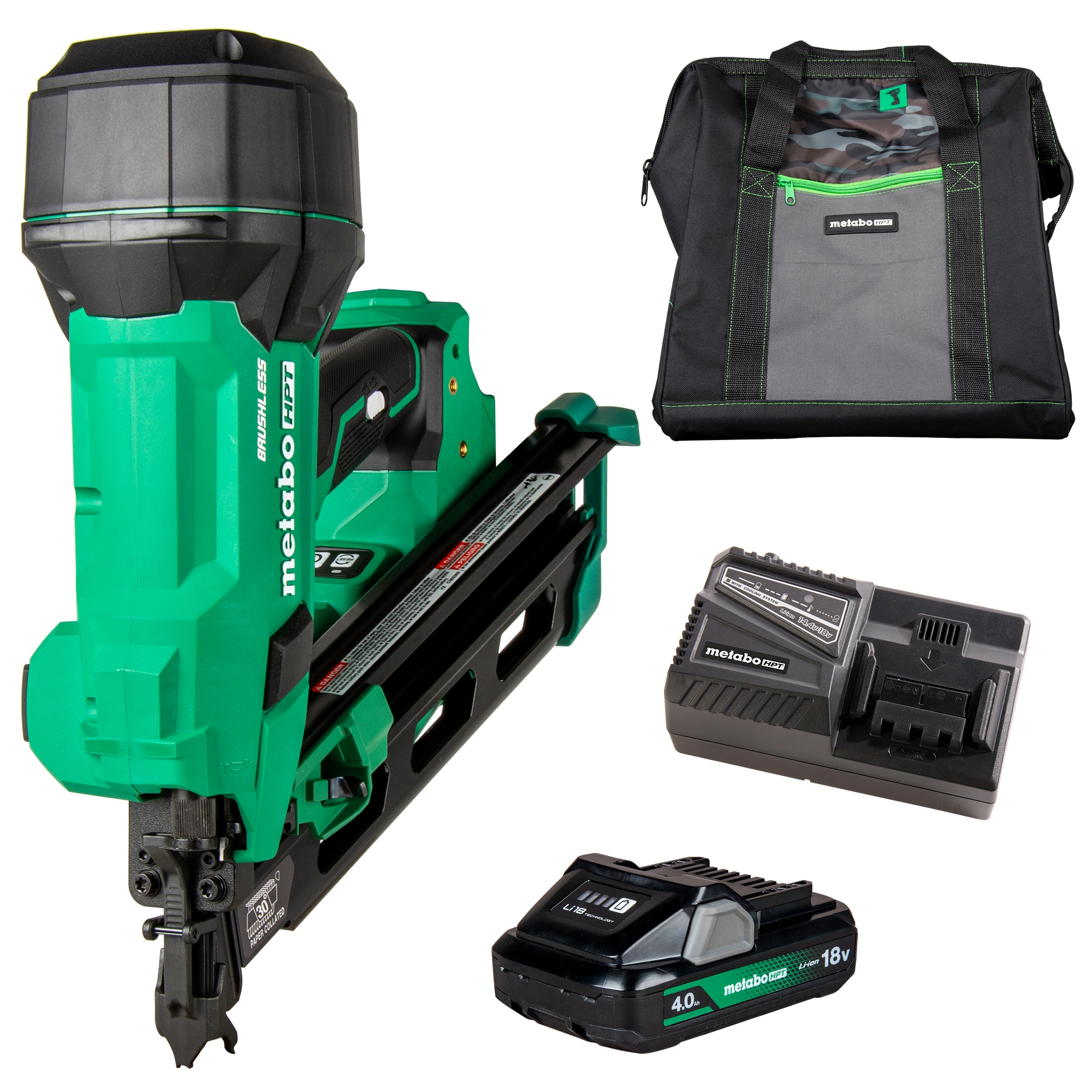 Multi-Volt 3-1/2-in 30 -Degree Cordless Clip head/Roundhead Framing Nailer ( Battery Included )
