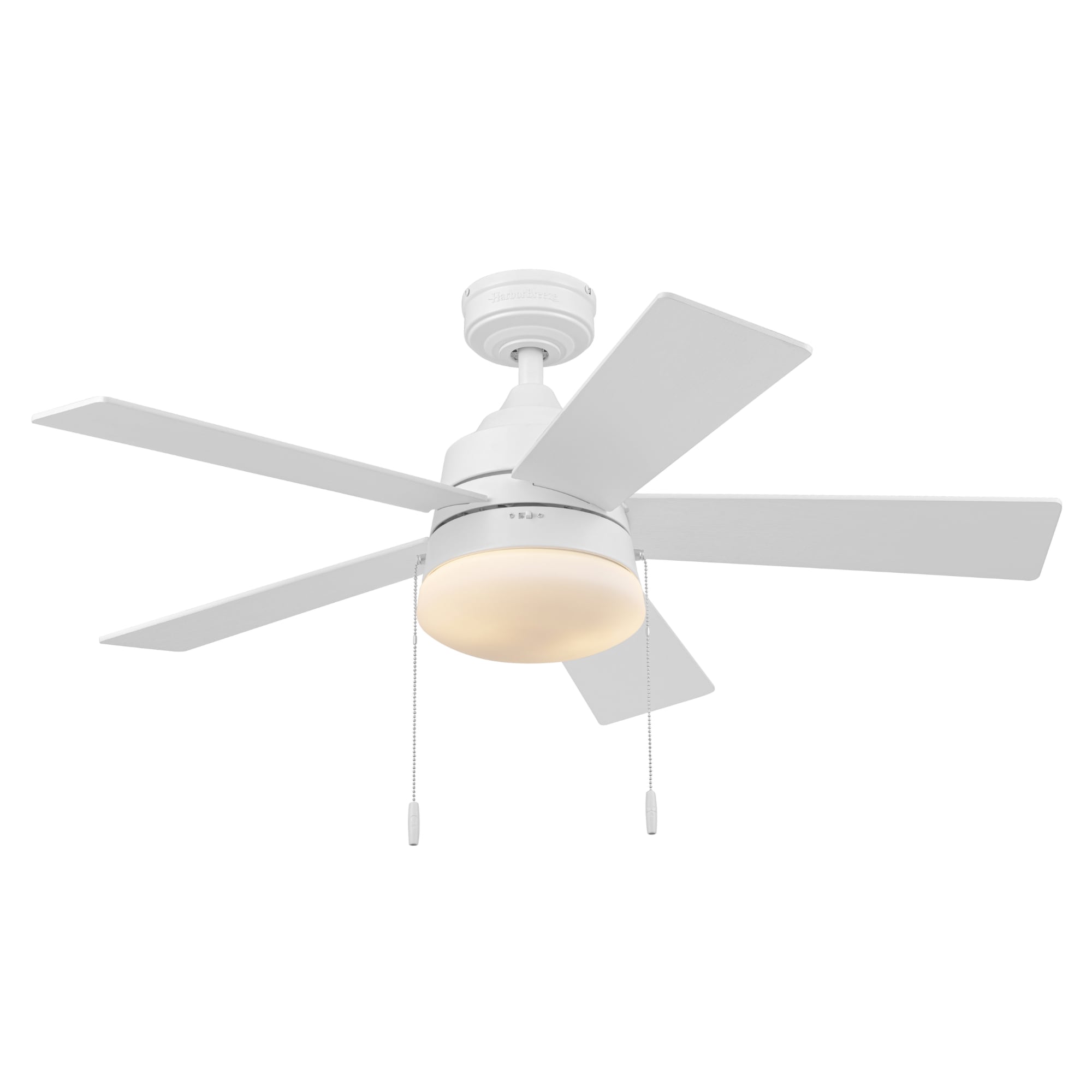 Kennerly 44-in Integrated LED Outdoor White with White/Gray Wash Blades Ceiling Fan With Light ( 5 -Blade ) - Image 8