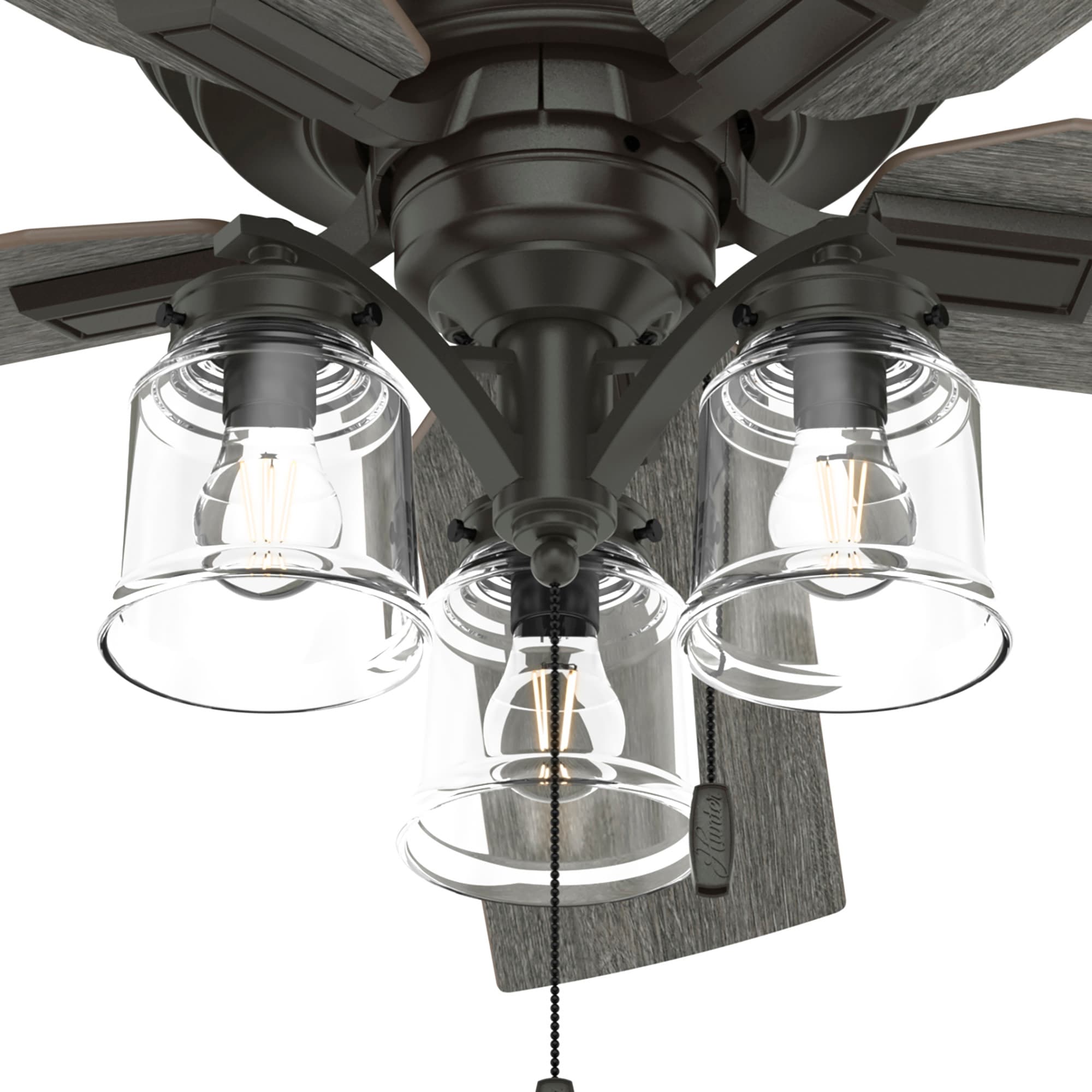 Maya 54-in Noble Bronze with Dark Gray Oak/Warm Grey Oak Blades Ceiling Fan With Light ( 5 -Blade ) - Image 8