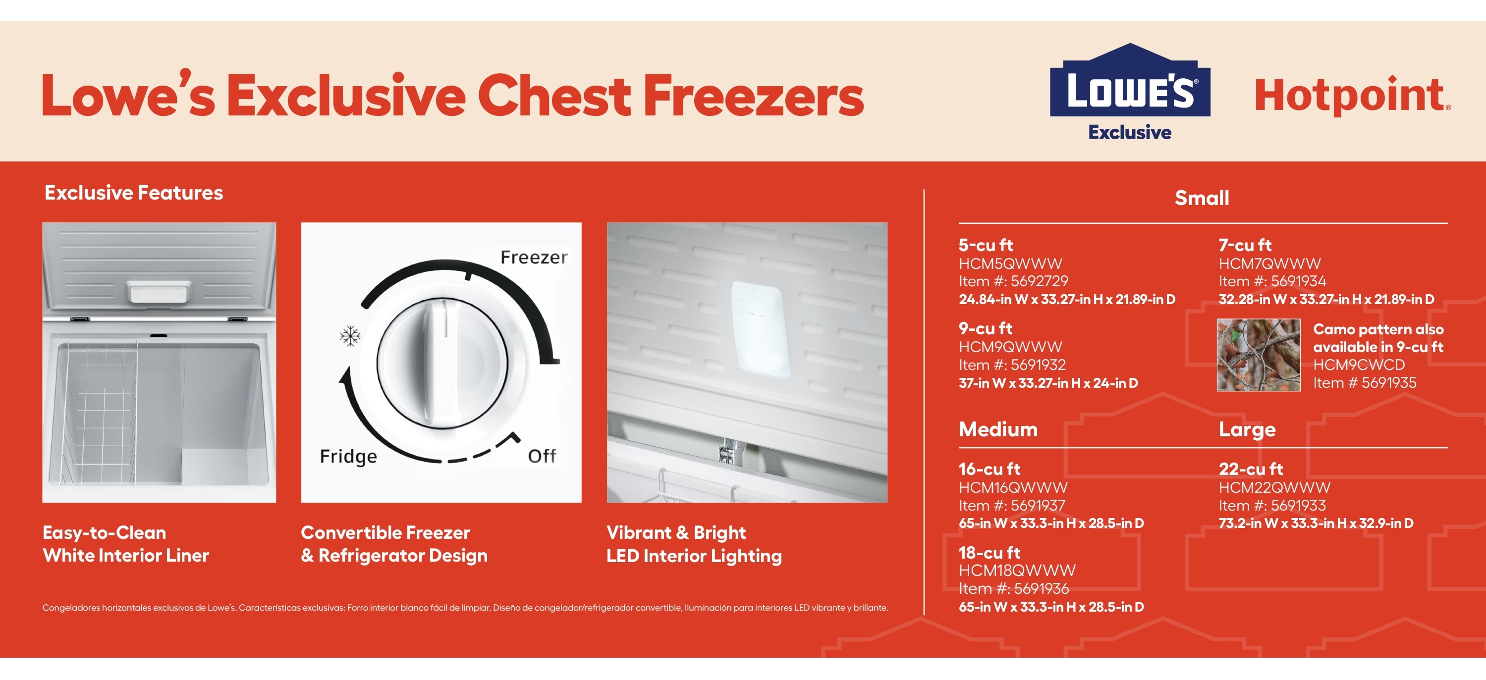 8.8-cu ft Chest Freezer Convertible to Refrigerator ( Camoflauge ) - Image 9