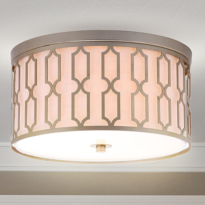 JONATHAN  Y Link Transitional 3-Light Gold LED Flush Mount Light