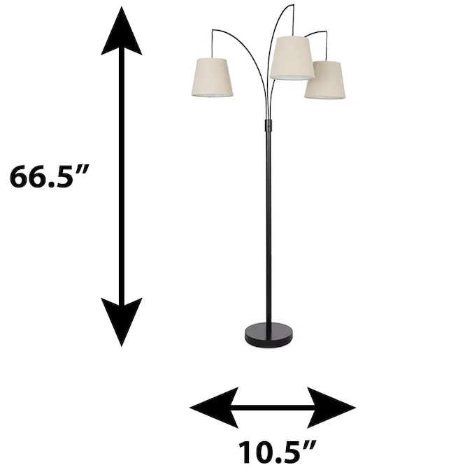 allen + roth 80-in Bronze Multi-head Floor Lamp - Image 10