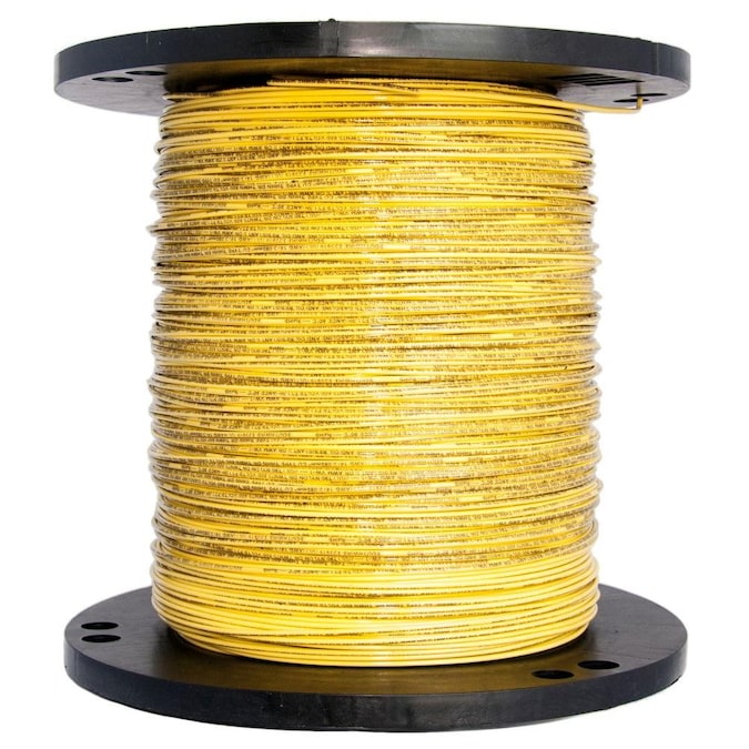 Southwire 2500-ft 12-AWG Yellow Solid Copper Thhn Wire (By-the-roll)