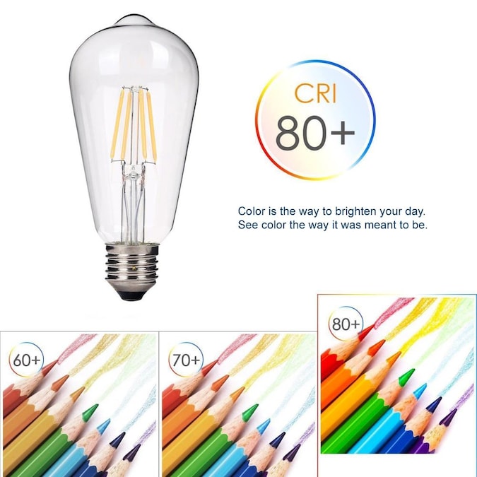 emark 40-Watt EQ ST64 Soft White E26 Dimmable LED Decorative Light Bulb (24-Pack) - Image 4