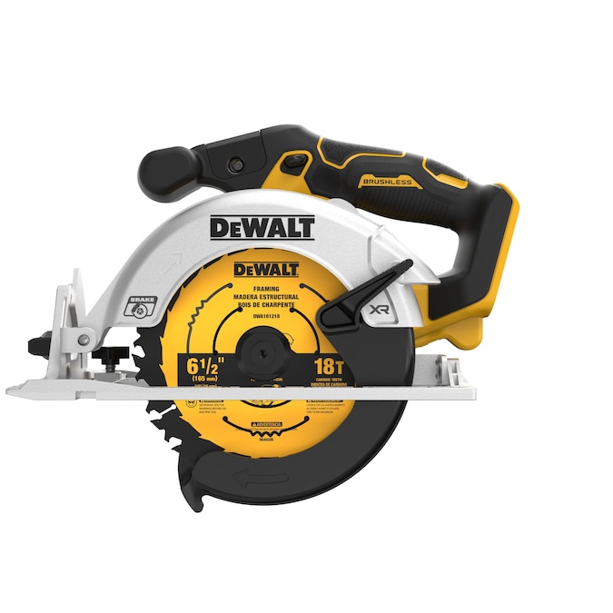 DEWALT XR 20-volt Max 6-1/2-in Brushless Cordless Circular Saw (Bare Tool)