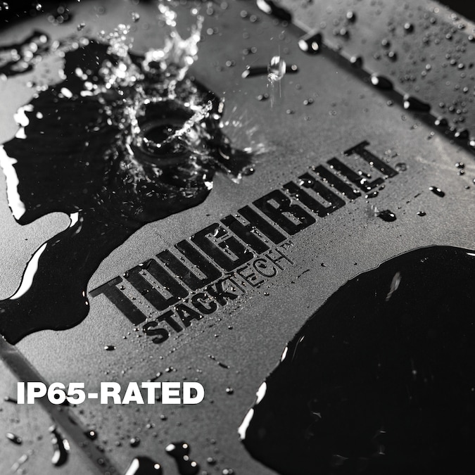 TOUGHBUILT STACKTECH 22.3-in W x 26-in H x 19.7-in D Black Plastic/Metal Rolling Tool Box - Image 7