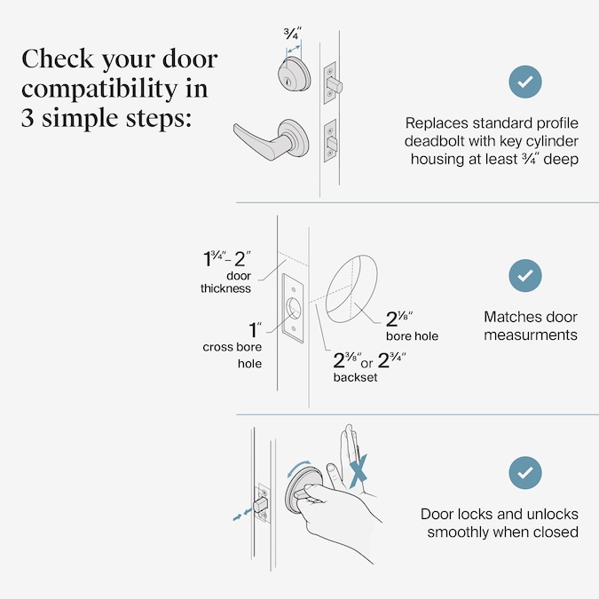 Level Lock+ Smart Lock Matte Black Smart Lock Electronic Deadbolt Bluetooth No Keypad - Image 7
