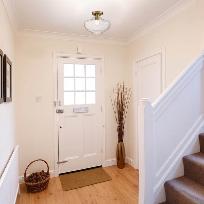 Designers Fountain Emma 1-Light 12-in Brushed Gold Semi mount light