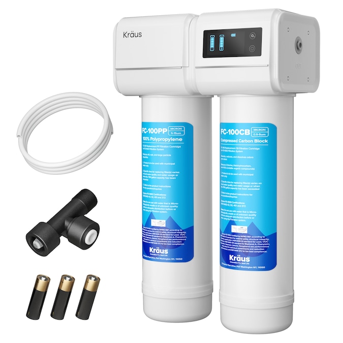 Kraus Purita Dual-stage Carbon Block Reverse Osmosis Filtration Under Sink Water Filtration System - Image 2