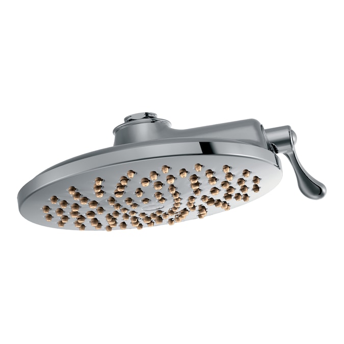 Moen Velocity Chrome 8-in Round Fixed Rain Shower Head 1.75-GPM (6.6-LPM)