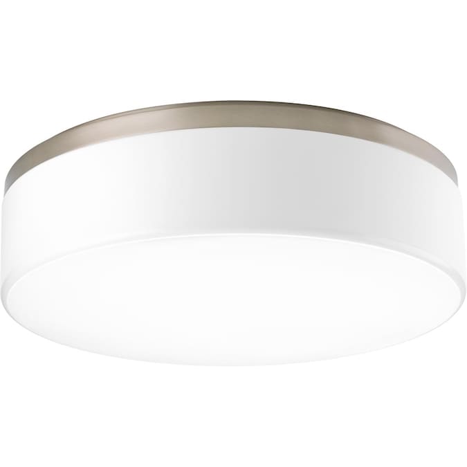 Progress Lighting Maier LED 1-Light Brushed Nickel LED Flush Mount Light ENERGY STAR