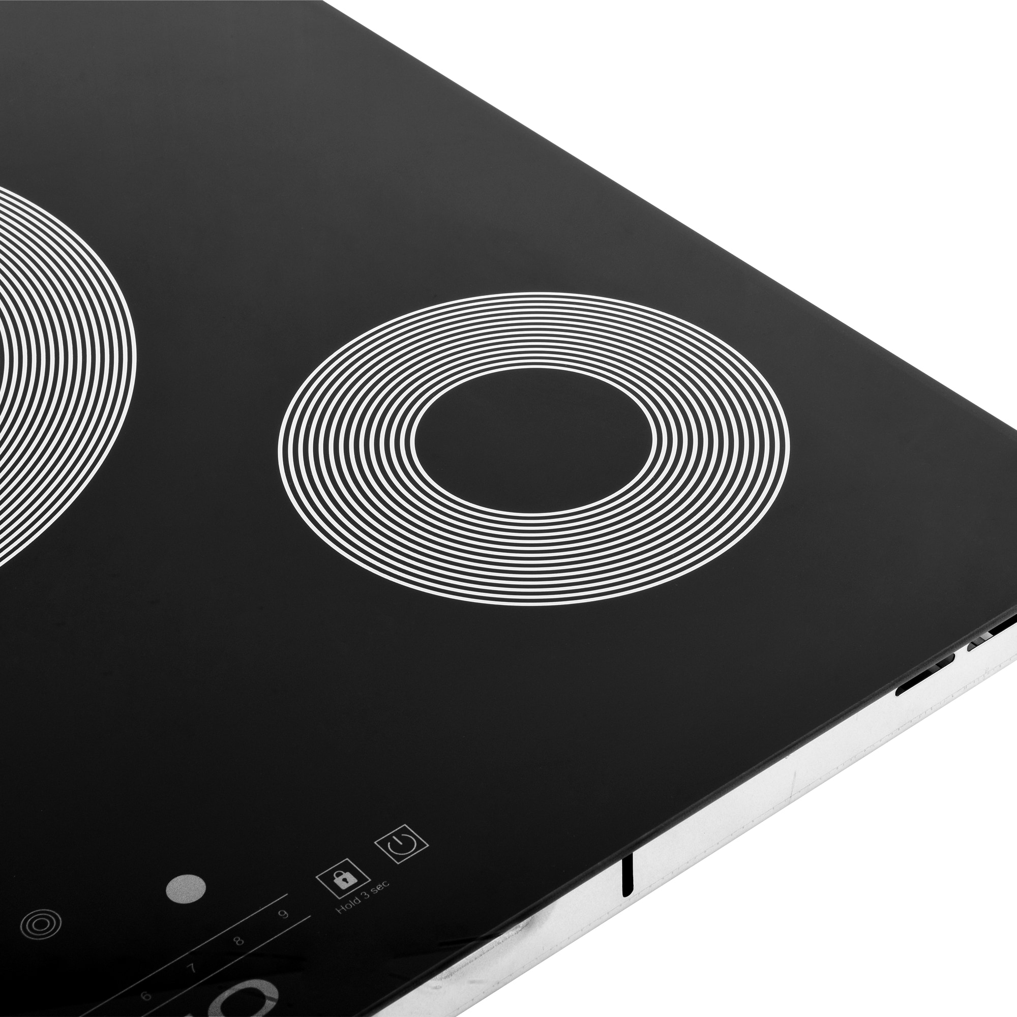 30-in 4 burners Smooth Surface (Radiant) Black Stainless steel Electric Cooktop - Image 7