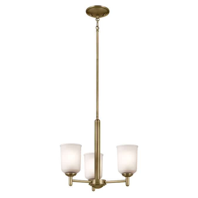 Kichler Shailene 3-Light Gold Traditional Led, Dry rated Chandelier - Image 2