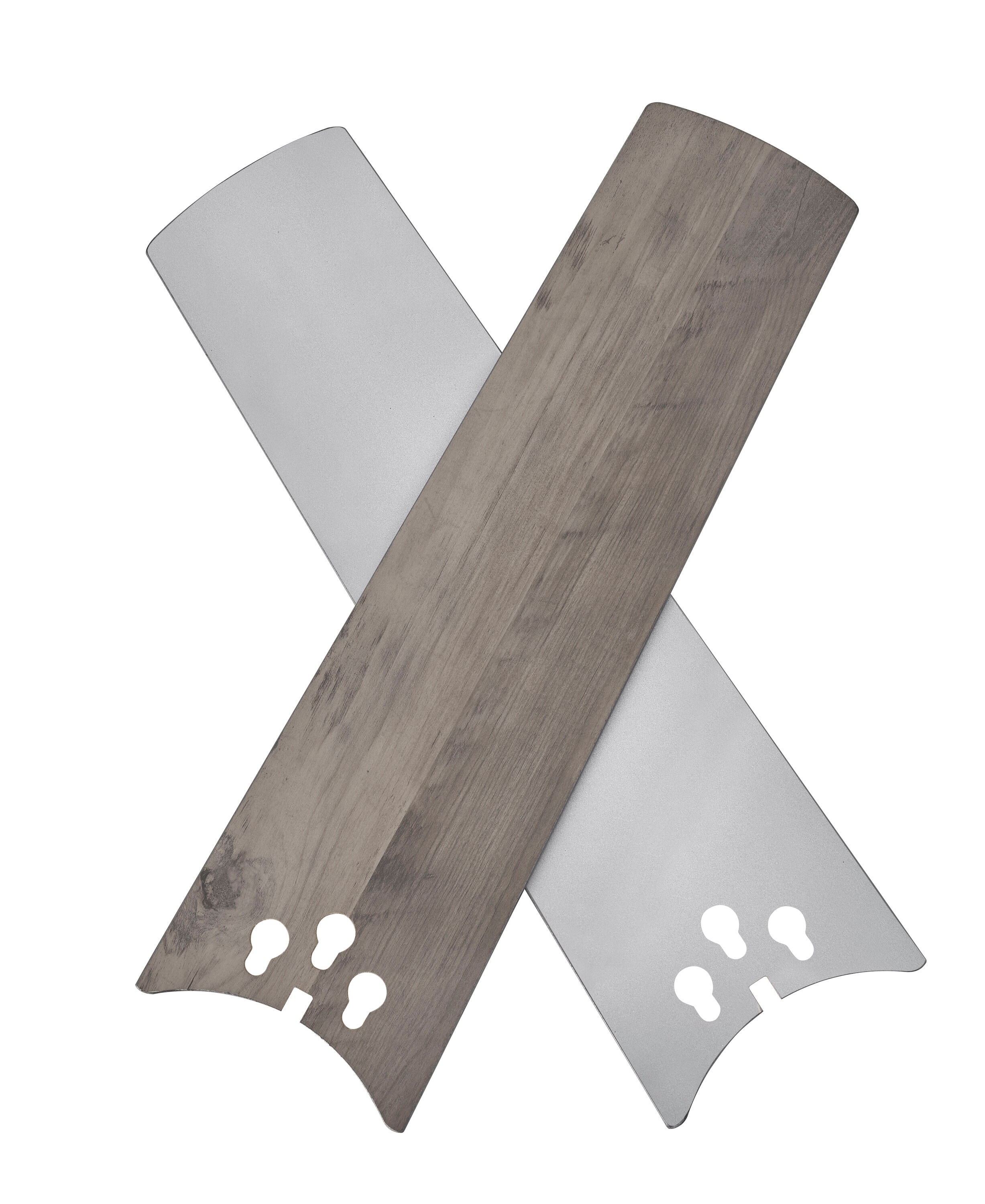 Brinson 44-in Integrated LED Brushed Nickel with Silver/Burnished Maple Blades Ceiling Fan With Light ( 3 -Blade ) - Image 9