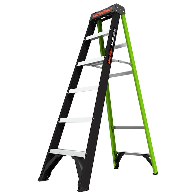 Little Giant Ladders A-Force 6-ft Fiberglass Type 1- 250-lb Load Capacity Step Ladder