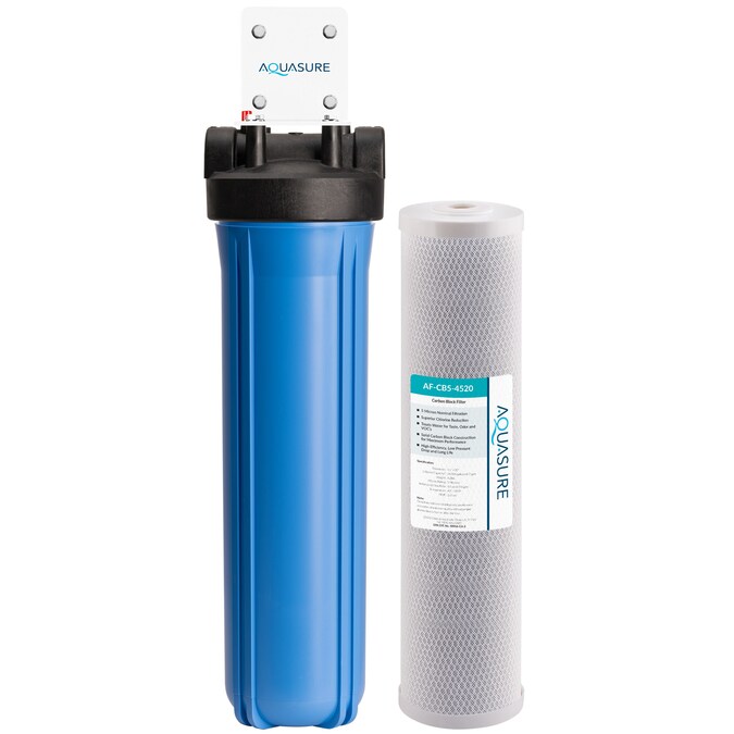 AQUASURE Fortitude Single-stage 12-GPM Carbon Block Soft Water Whole House Water Filtration System