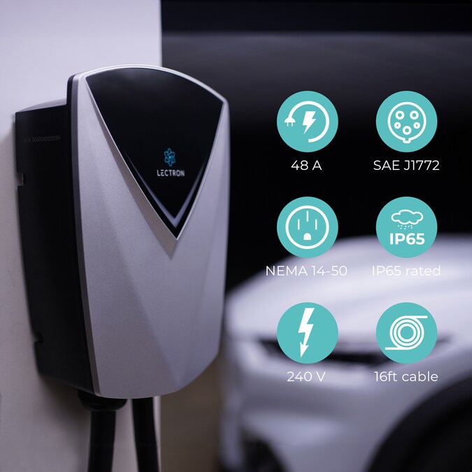 Lectron Level 2 NEMA 14-50p Plug In EV Electric Vehicle Charging Station-up to 48 Amps/ 240-Volt with 16-ft Cable - Image 7